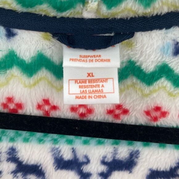 3For$20  Cat & Jack Holiday Bathrobe Reindeers Size XL 16-18 kids - Picture 4 of 5